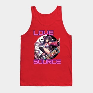 Kawaii, Anime Girl, Love Source | Catsie Cat Tank Top